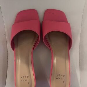 A New Day Pink Slide Sandals